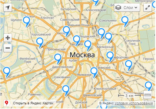 Карта даниловский район москва